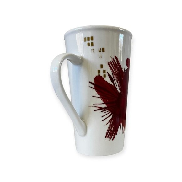 Starbucks 2014 Holiday Mug Red White Gold Coffee Mug 16 Oz. - Picture 6 of 9